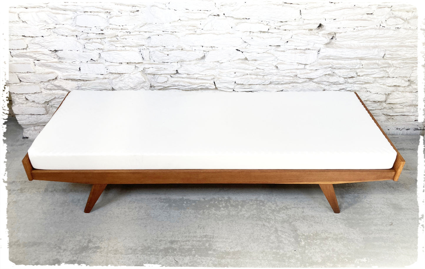 Daybed Banquette Vintage Pieds Compas Années 50