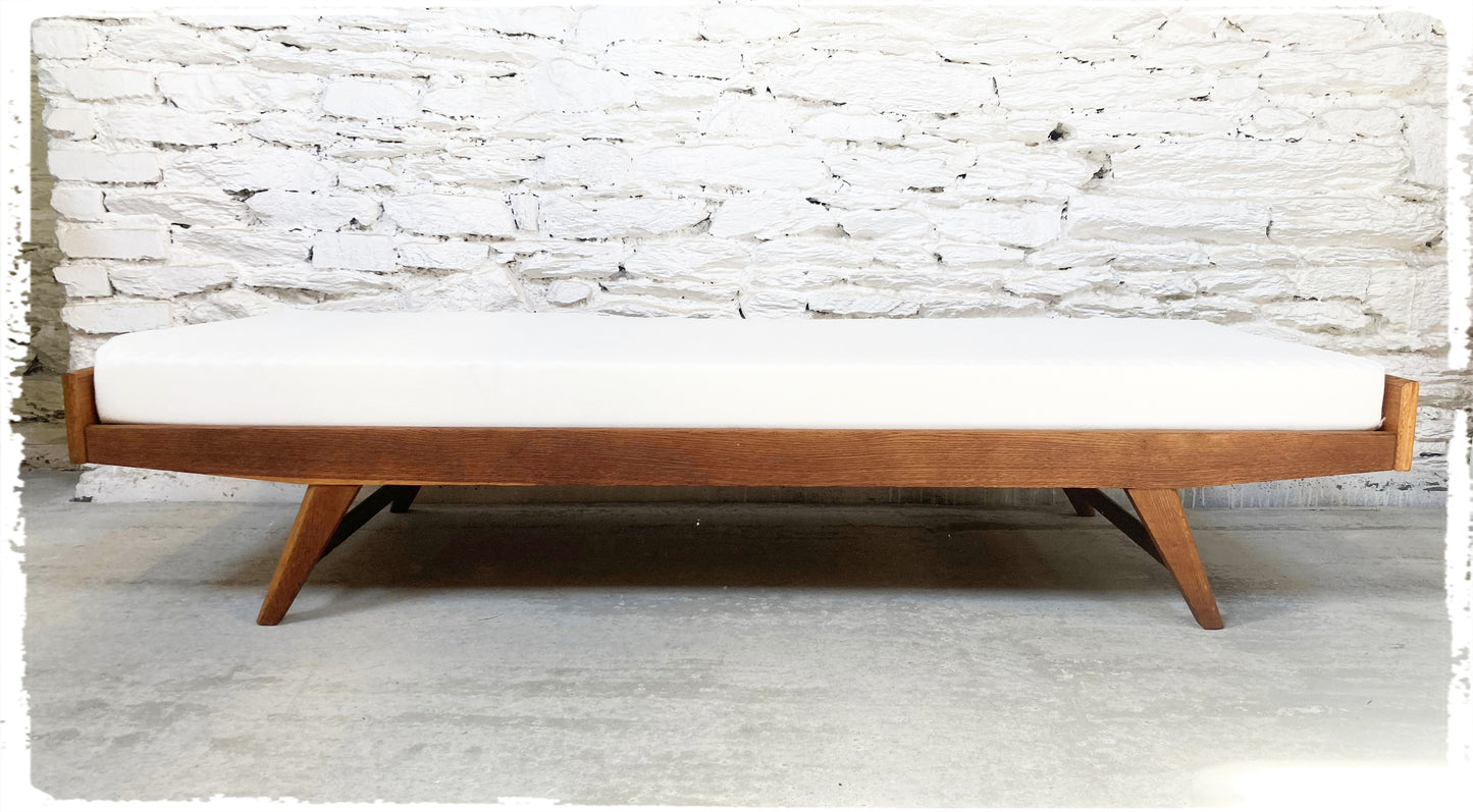 Daybed Banquette Vintage Pieds Compas Années 50