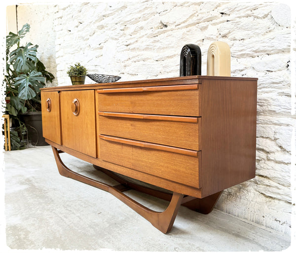 Enfilade Beautility Vintage en Teck Années 60