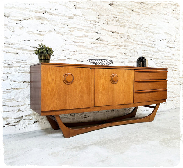 Enfilade Beautility Vintage en Teck Années 60