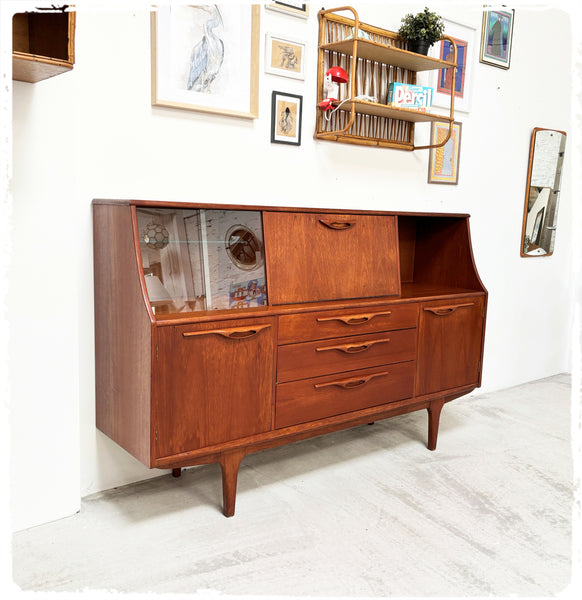 Enfilade Mi Haute Jentique Vintage en Teck Années 60