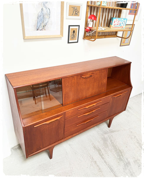 Enfilade Mi Haute Jentique Vintage en Teck Années 60