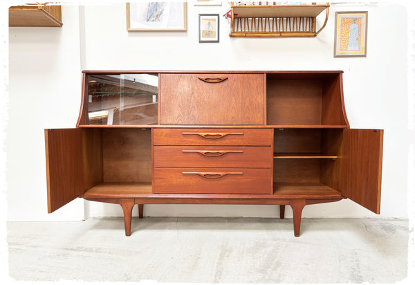 Enfilade Mi Haute Jentique Vintage en Teck Années 60