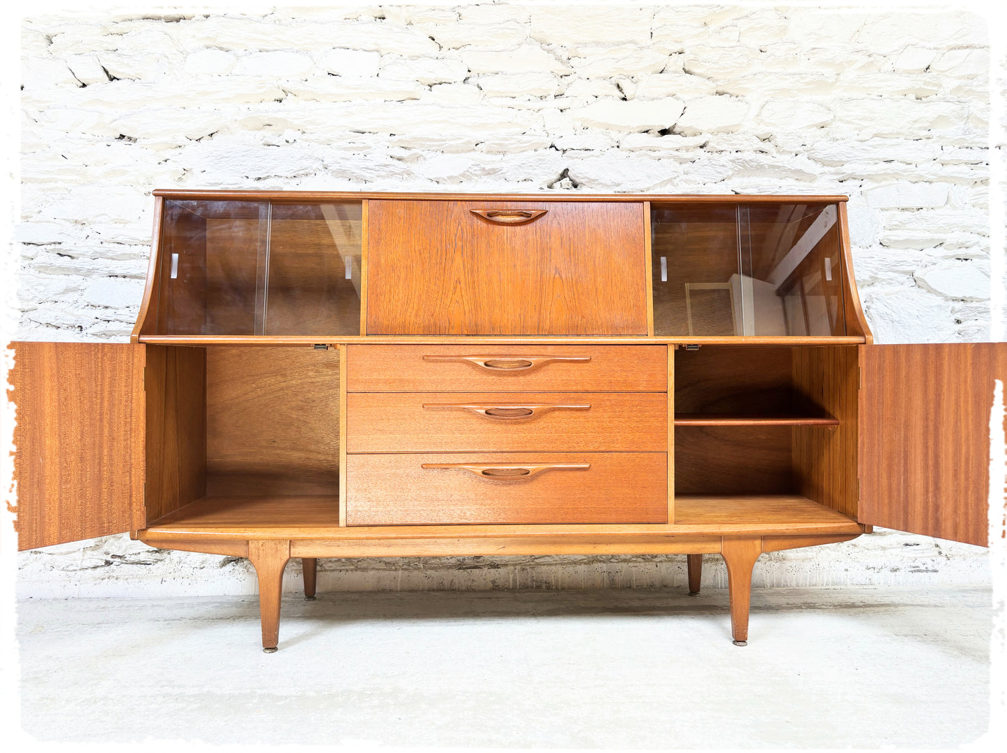 Enfilade Mi Haute Jentique Vintage en Teck