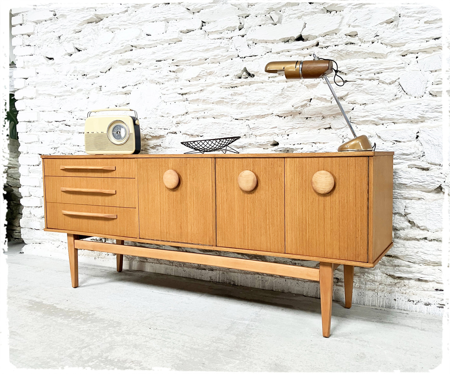Enfilade Sideboard Vintage Stonehill en Teck Blond