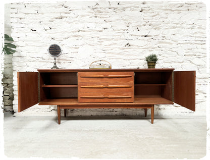 Enfilade Vintage Mid Century en Teck 183 cm