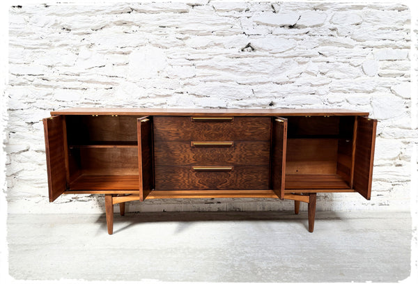 Enfilade Vintage Kent Coffey en Noyer et Teck
