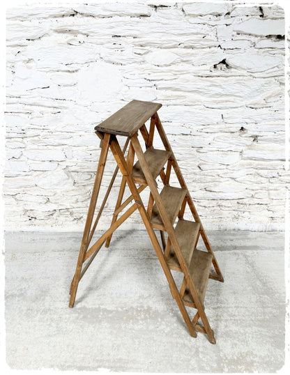 Escabeau Echelle de Peintre Vintage en Bois