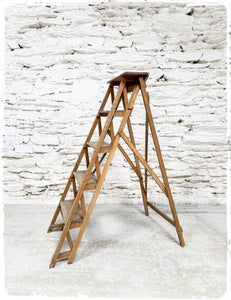 Escabeau Echelle de Peintre Vintage en Bois