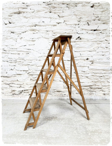Escabeau Echelle de Peintre Vintage en Bois