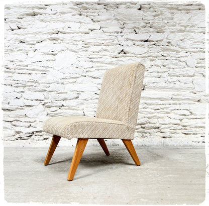 Fauteuil Vintage Mid-Century Pieds Compas