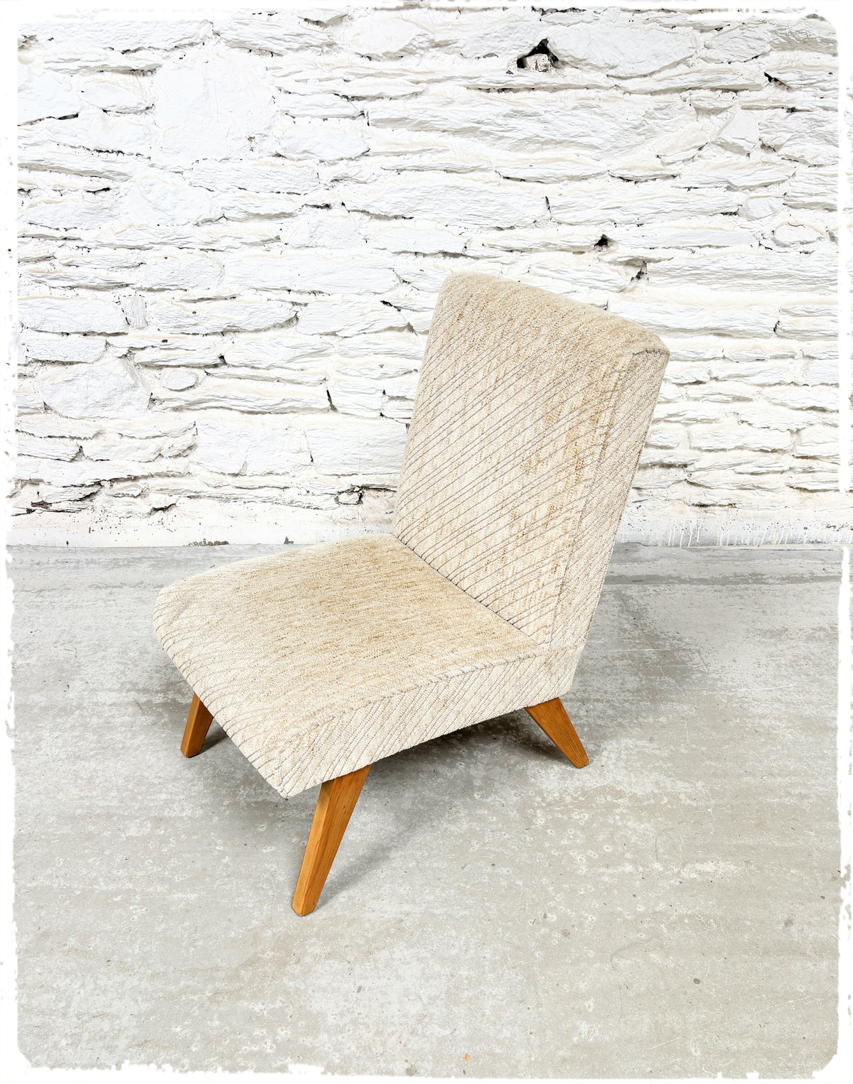 Fauteuil Vintage Mid-Century Pieds Compas