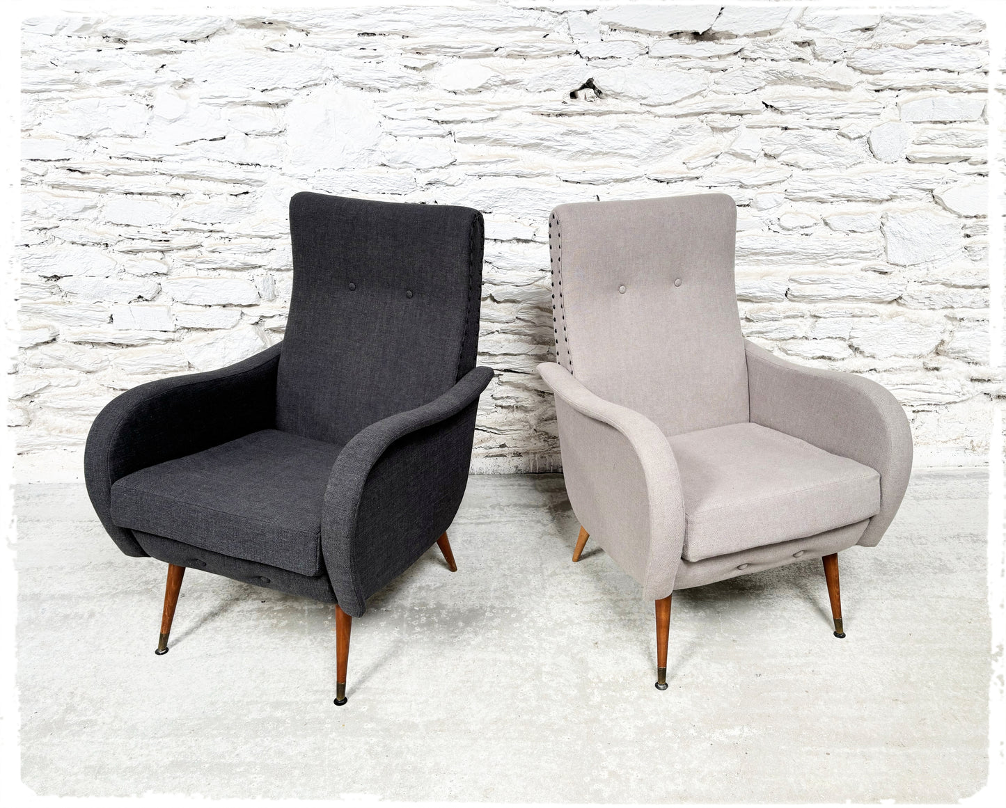 Fauteuil Vintage Années 50 Retapissé