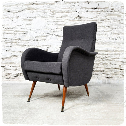 Fauteuil Vintage Années 50 Retapissé