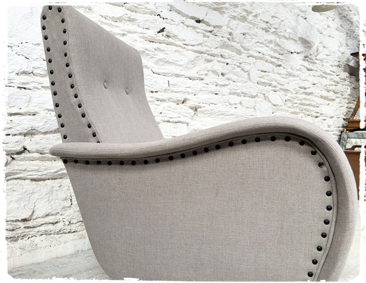 Fauteuil Vintage Années 50 Retapissé