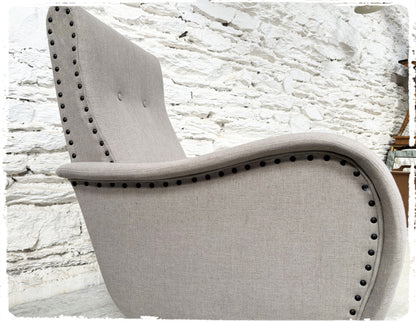 Fauteuil Vintage Années 50 Retapissé