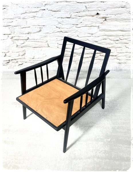 Fauteuil Vintage Accoudoirs Boomerang