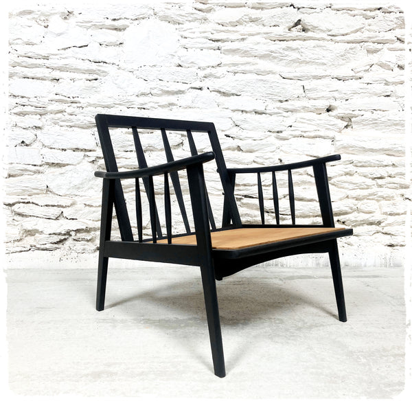Fauteuil Vintage Accoudoirs Boomerang