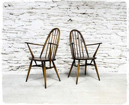 Fauteuils Windsor Vintage Ercol Quaker