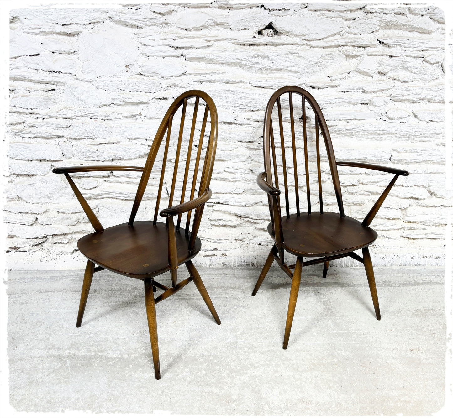 Fauteuils Windsor Vintage Ercol Quaker
