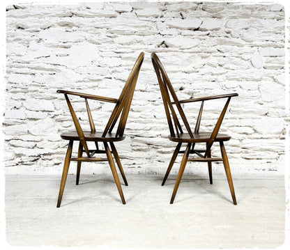 Fauteuils Windsor Vintage Ercol Quaker