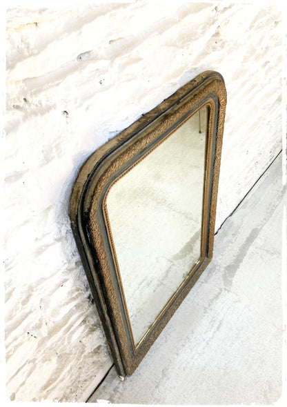 Grand Miroir Ancien Louis Philippe Perlé 110 x 81 cm