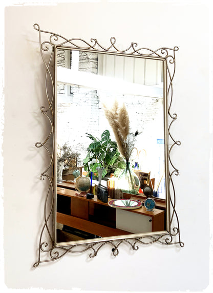 Grand Miroir Rectangulaire Vintage