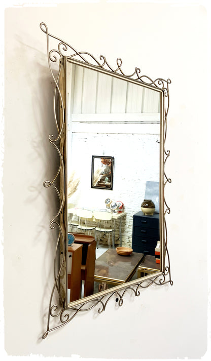 Grand Miroir Rectangulaire Vintage
