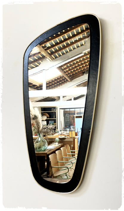 Grand Miroir Vintage Forme Libre Asymétrique