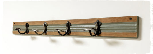 Grand Porte Manteaux d'Atelier Vintage Bois et Métal Revisité
