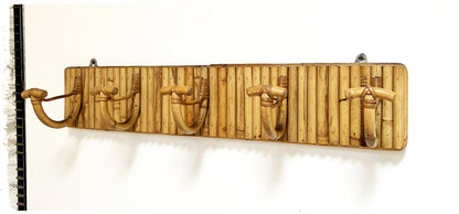 Grand Porte Manteaux Vintage en Rotin