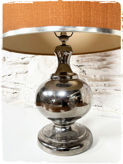 Grande Lampe de Table Vintage Années 70 Style Philippe Barbier