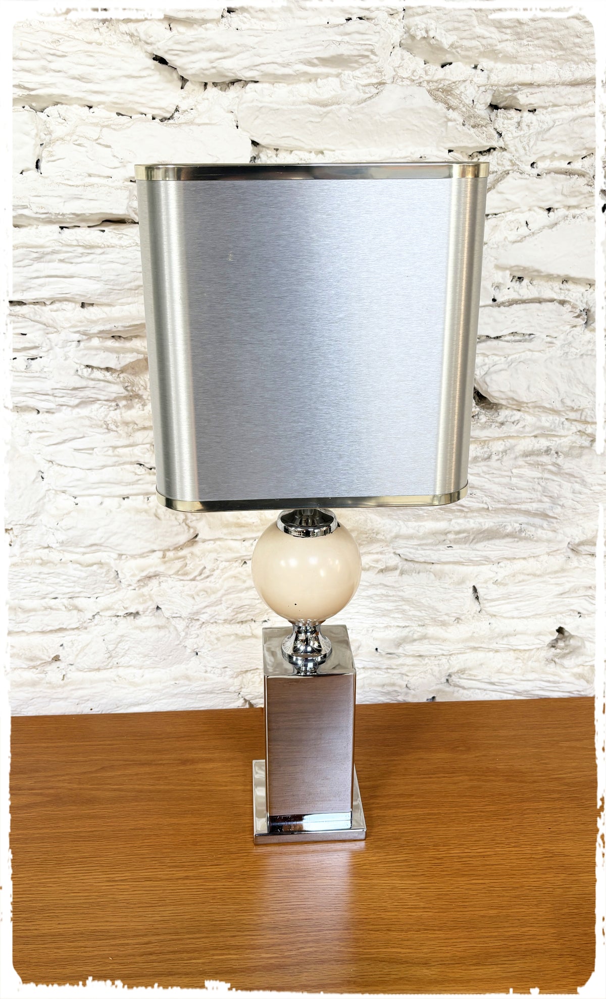 Grande Lampe Vintage Années 70 Style Barbier Vandel