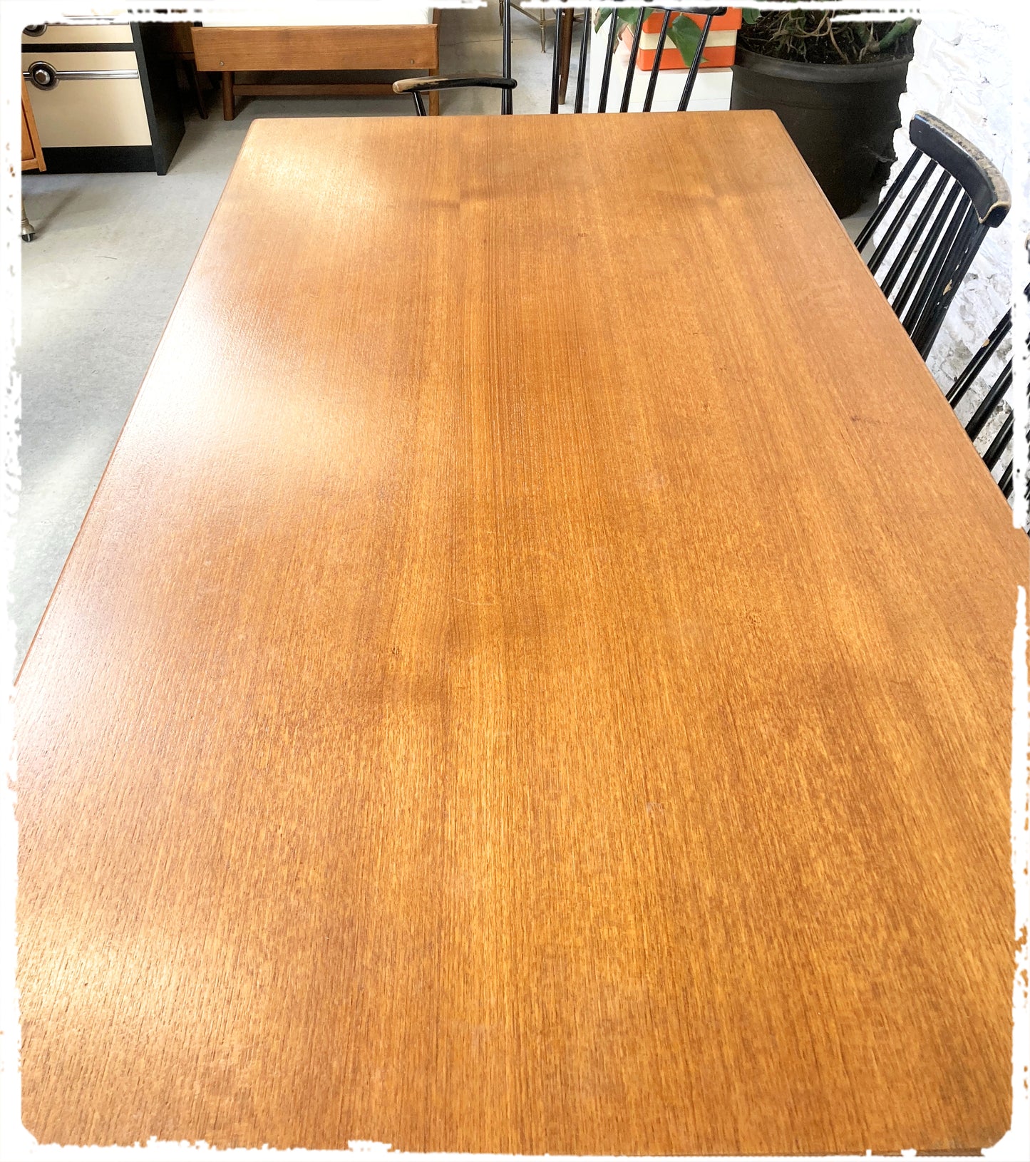 Grande Table à Manger Vintage Extensible en Teck