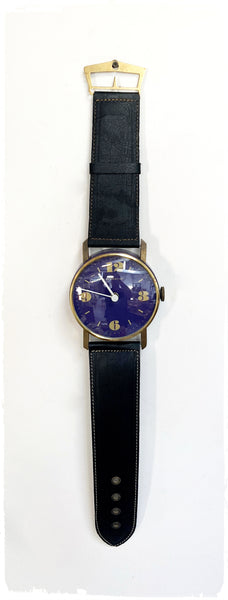 Grande Horloge Murale Montre-Bracelet Vintage Chrometron 75 x 14 cm