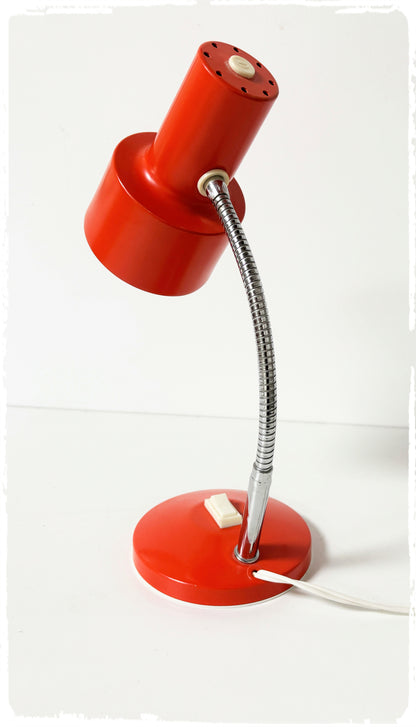 Lampe de Bureau Vintage Années 70 Orange