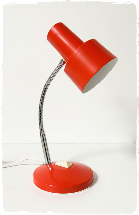 Lampe de Bureau Vintage Années 70 Orange