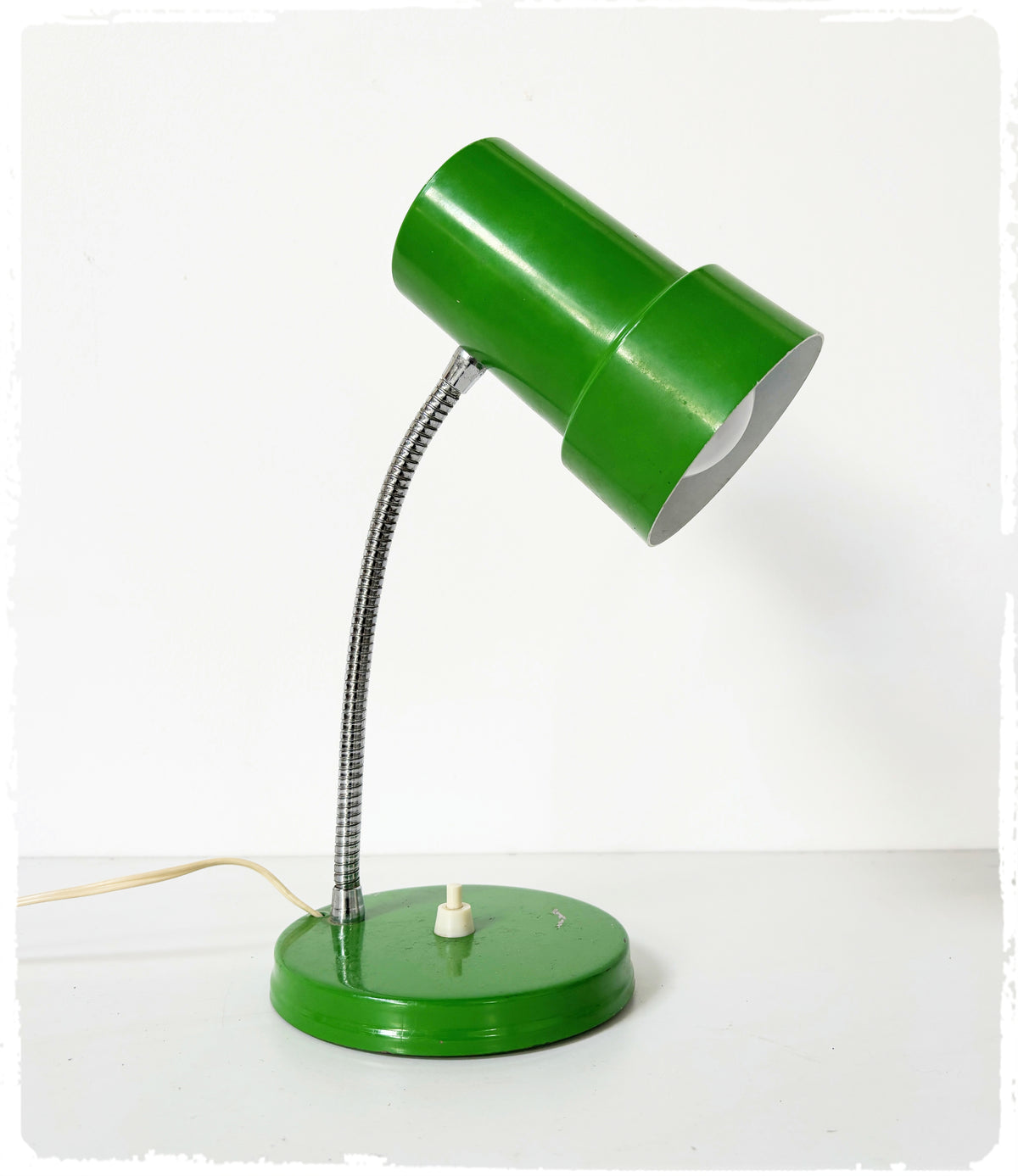 Lampe de Bureau Vintage Années 70 Verte