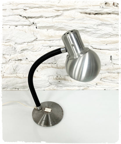 Lampe Vintage Métal Brossé Années 60 70