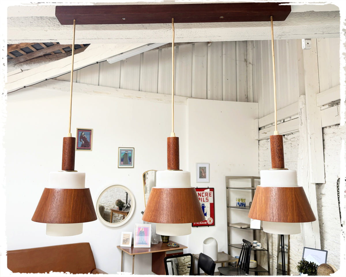 Lustre Vintage 3 Feux Style Scandinave