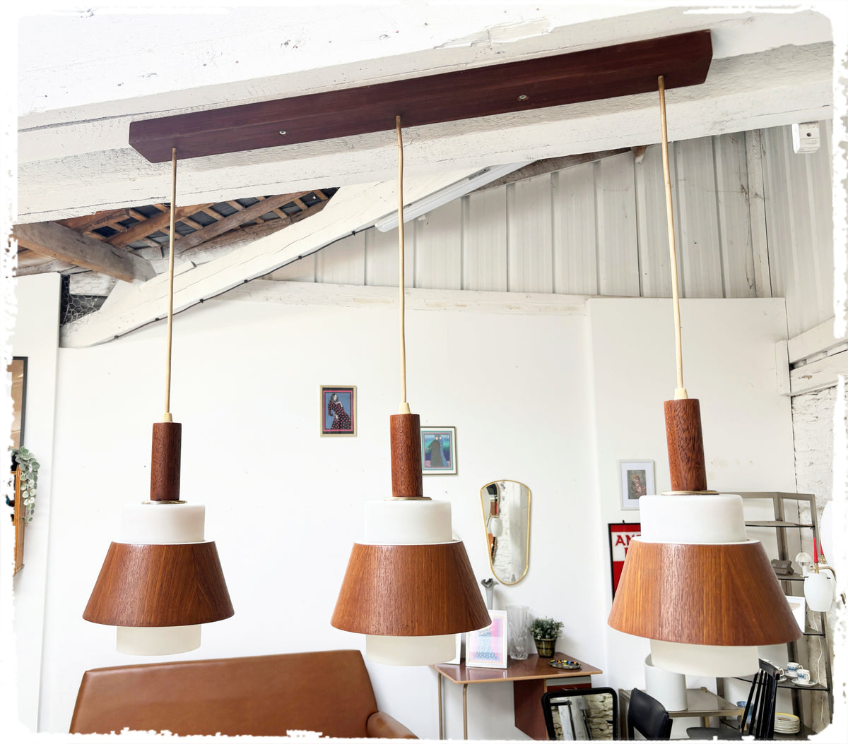 Lustre Vintage 3 Feux Style Scandinave