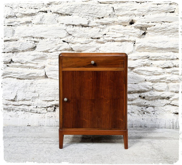 Meuble d'Appoint Bout de Canapé Vintage Bois Exotique