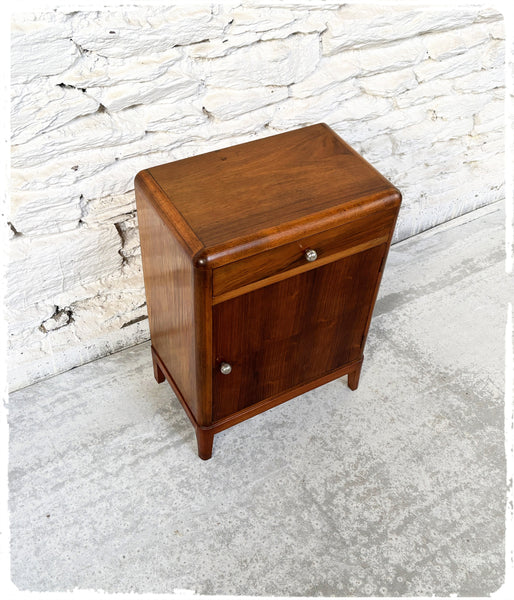 Meuble d'Appoint Bout de Canapé Vintage Bois Exotique