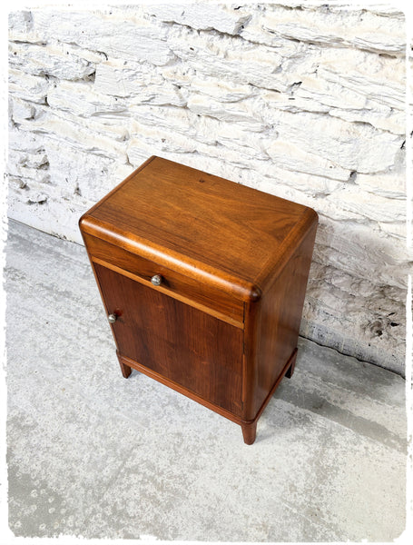 Meuble d'Appoint Bout de Canapé Vintage Bois Exotique