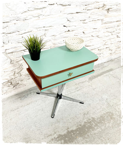 Meuble d'Appoint Chevet Vintage Pied Croix