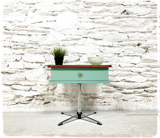 Meuble d'Appoint Chevet Vintage Pied Croix