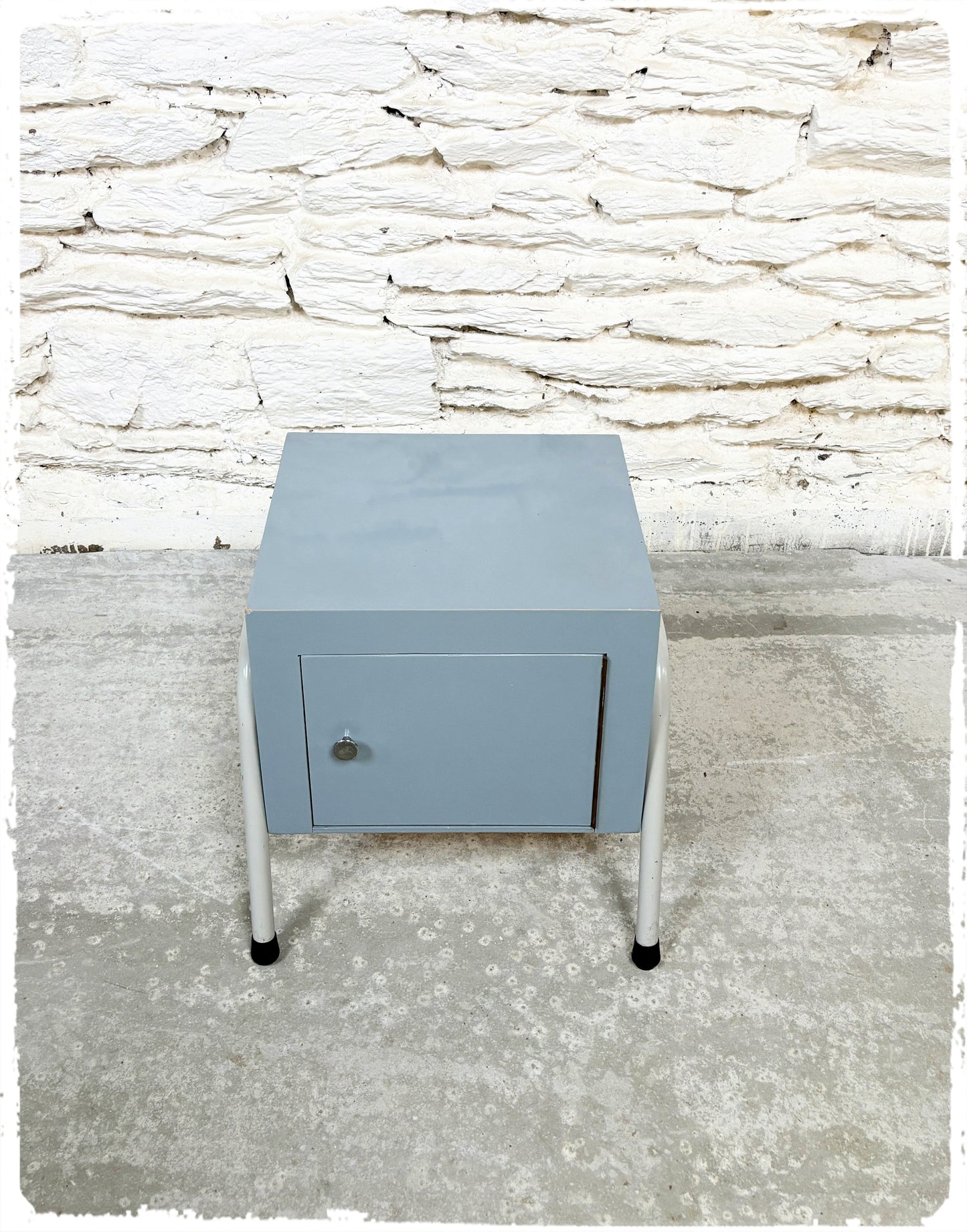 Meuble d'Appoint Chevet Vintage Pieds Métal