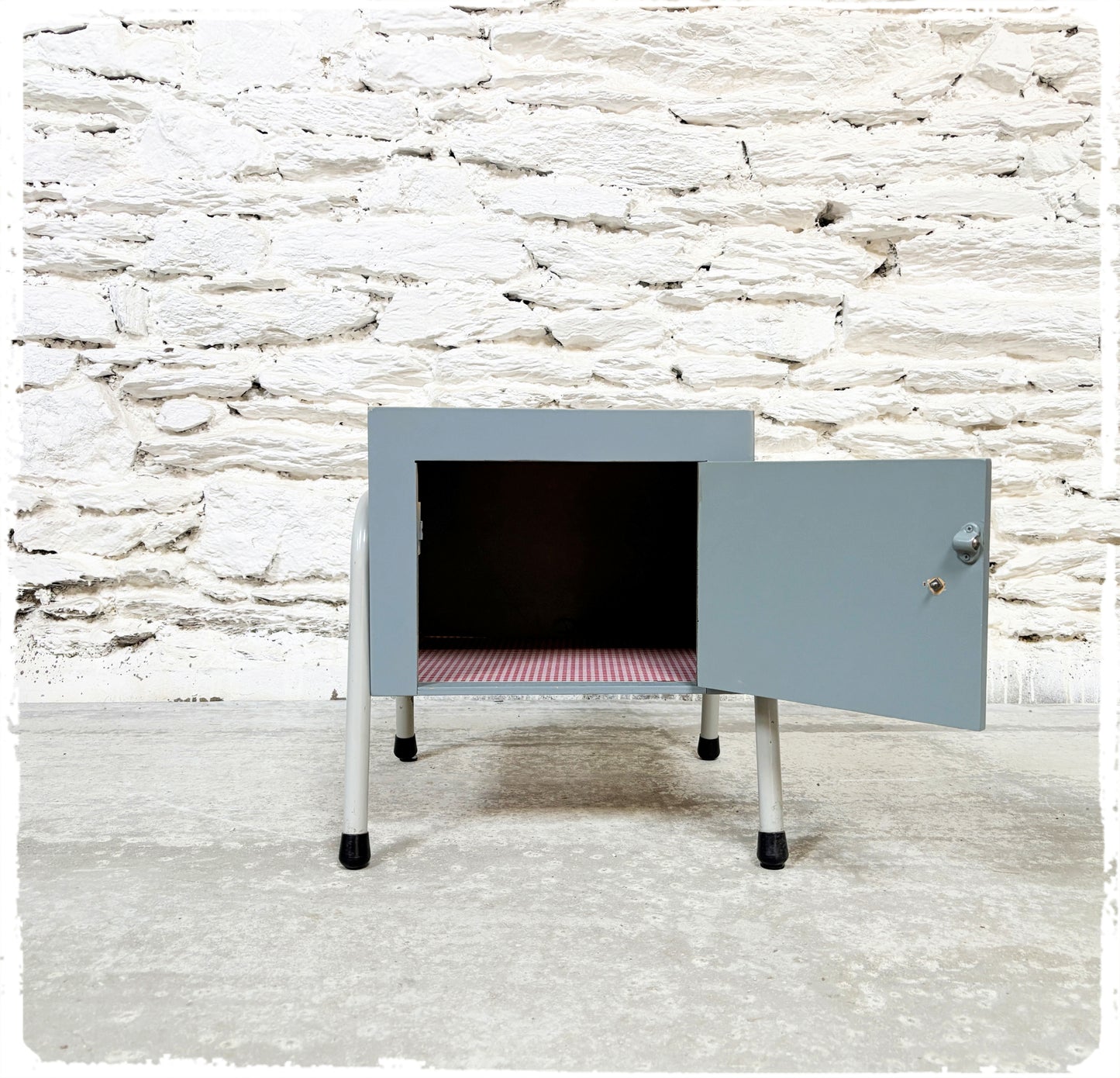 Meuble d'Appoint Chevet Vintage Pieds Métal