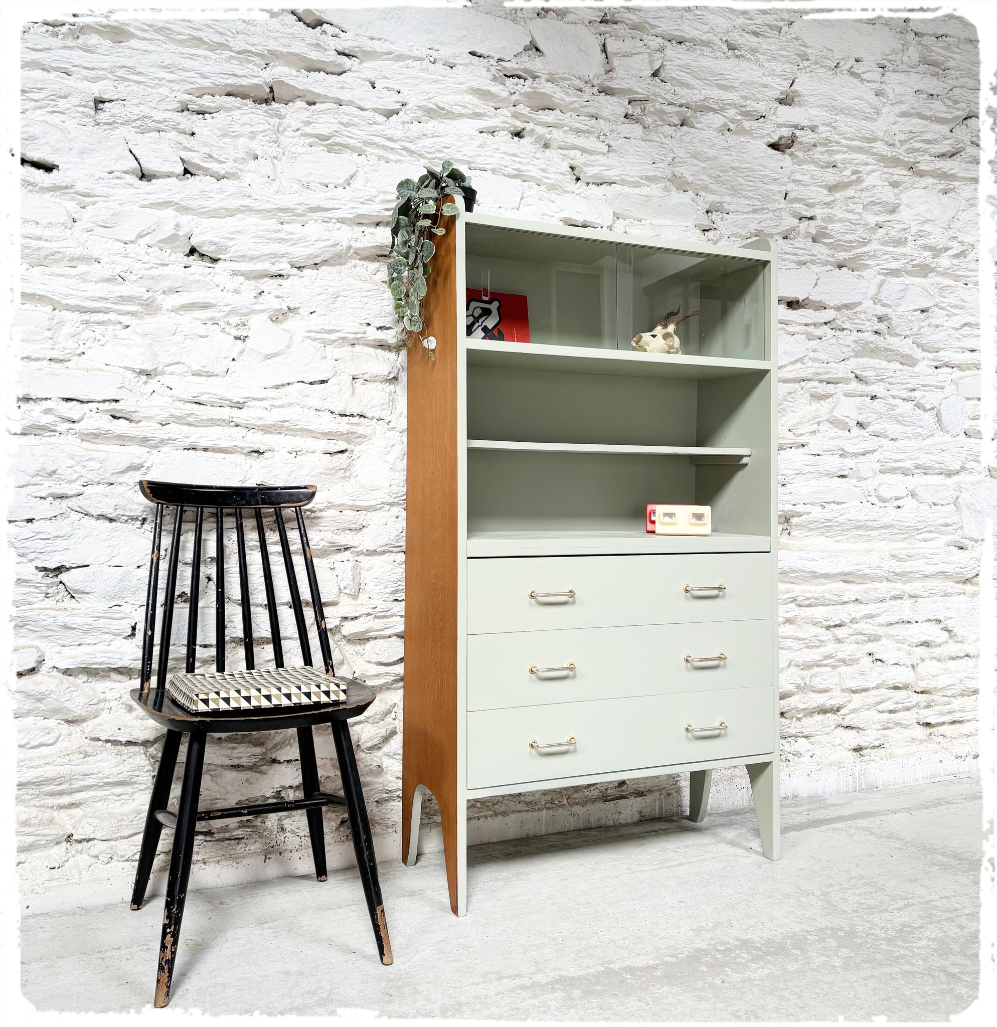 Meuble d'Appoint Rangement Vintage Revisité