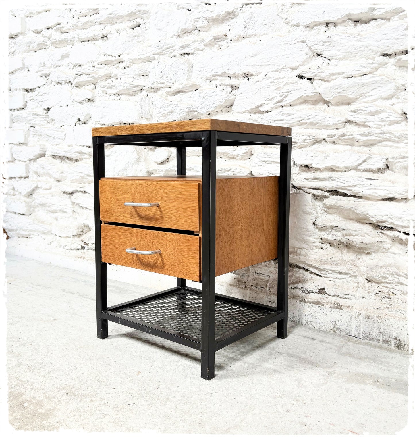 Meuble d'Appoint Table de Chevet Vintage Moderniste